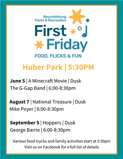First Friday Band and Movie List