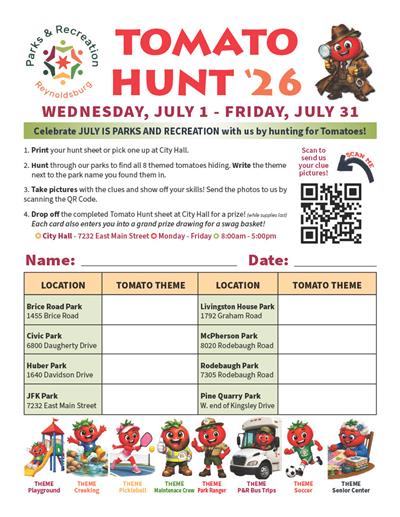 Scavenger Hunt Card